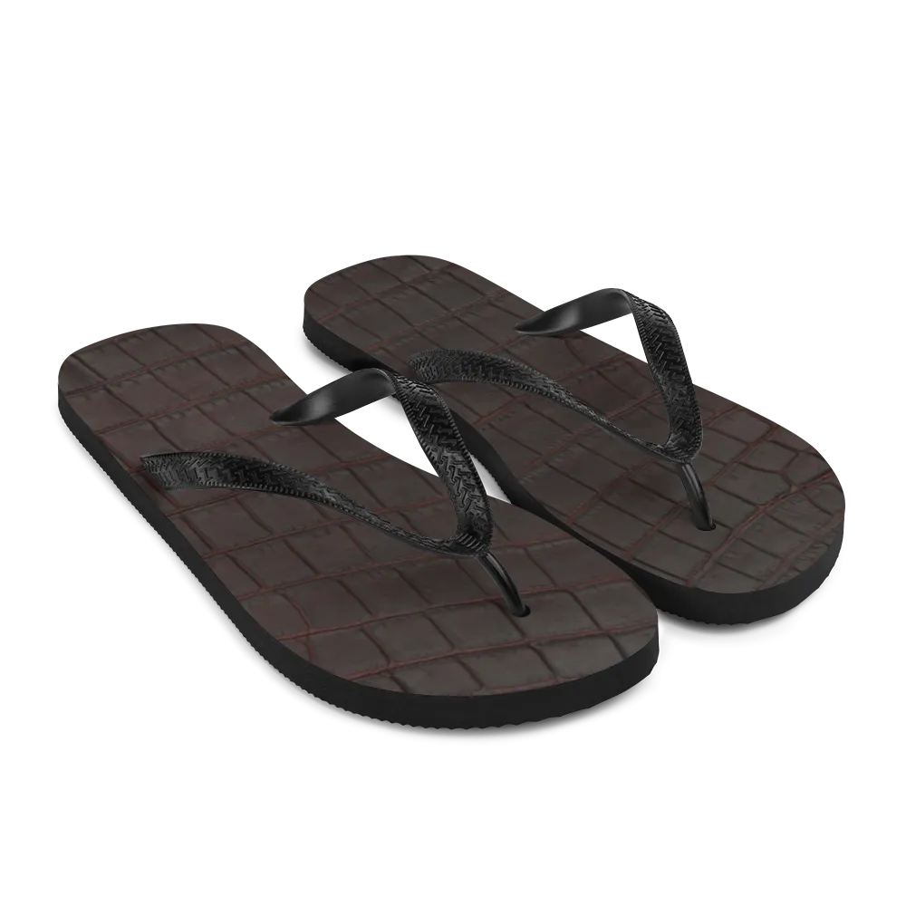 Nile Crocodile Flip Flop