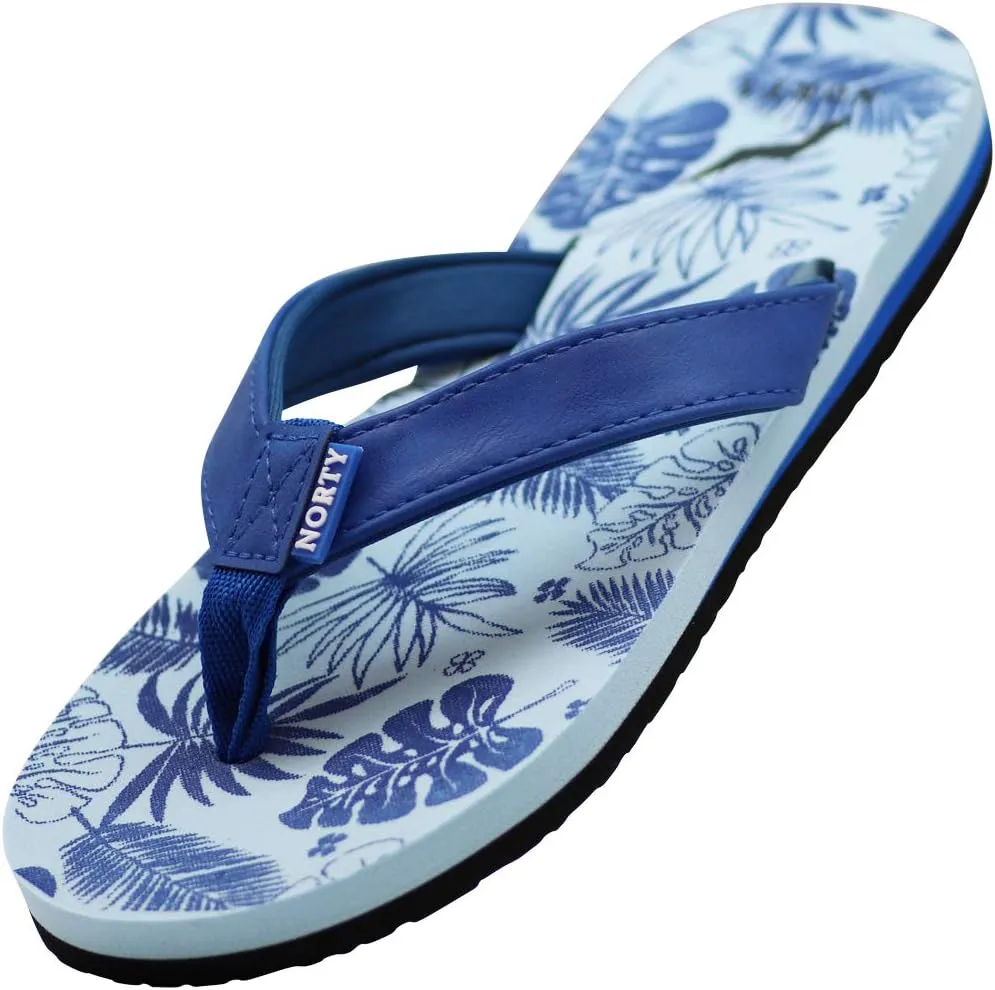 NORTY Womens Casual Flip Flop Thong Sandals For Beach, Pool or Everyday