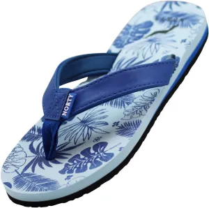 NORTY Womens Casual Flip Flop Thong Sandals For Beach, Pool or Everyday
