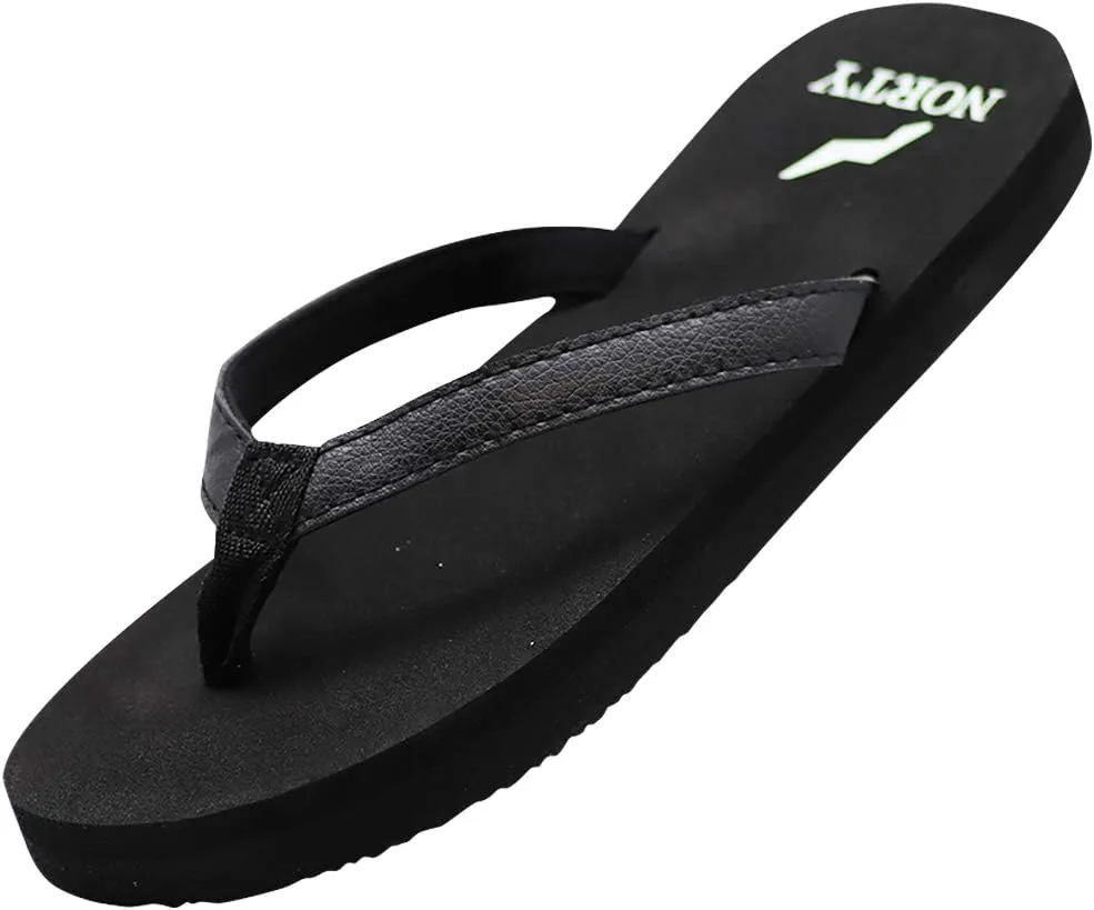NORTY - Womens Platform Flip Flop Thong Sandal - Runs 1 Size Small
