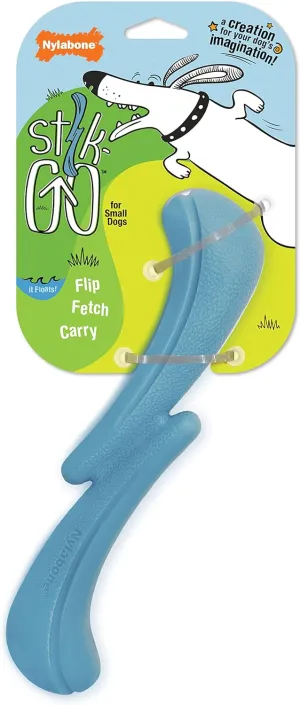 Nylabone Stik-GO Interactive Dog Toy for Small Dogs - Lightweight Flexible Floatable Dog Fetch Toy for Creative Play & Dog Exercise (1 Count)