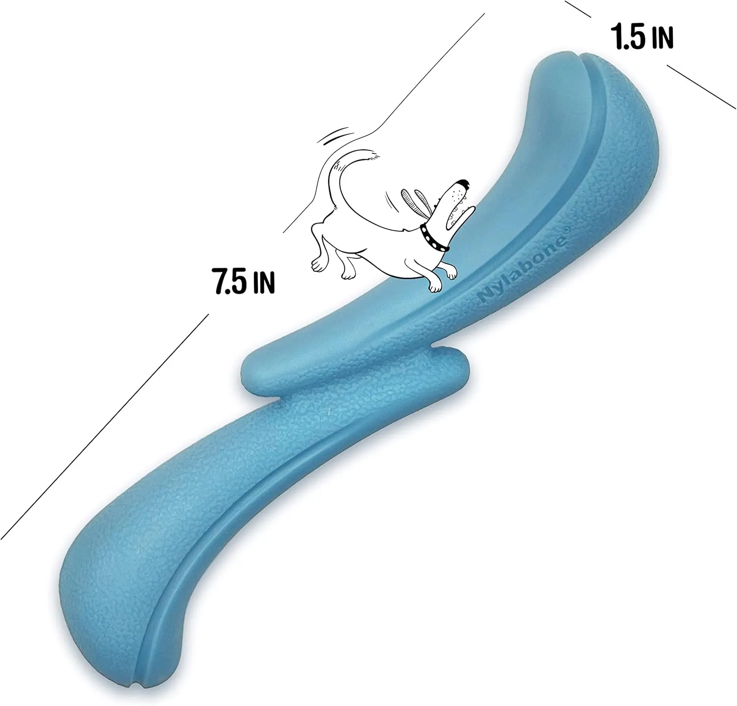 Nylabone Stik-GO Interactive Dog Toy for Small Dogs - Lightweight Flexible Floatable Dog Fetch Toy for Creative Play & Dog Exercise (1 Count)