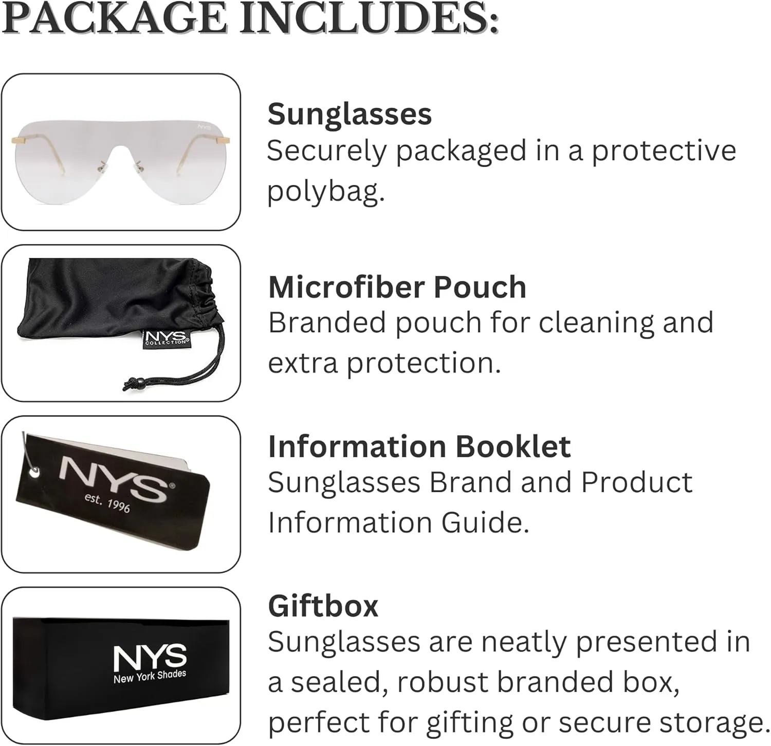 NYS Collection Rimless Oversized Flat Top Shield Sunglasses for Men Women – Aviator Style, 100% UV400 Protection