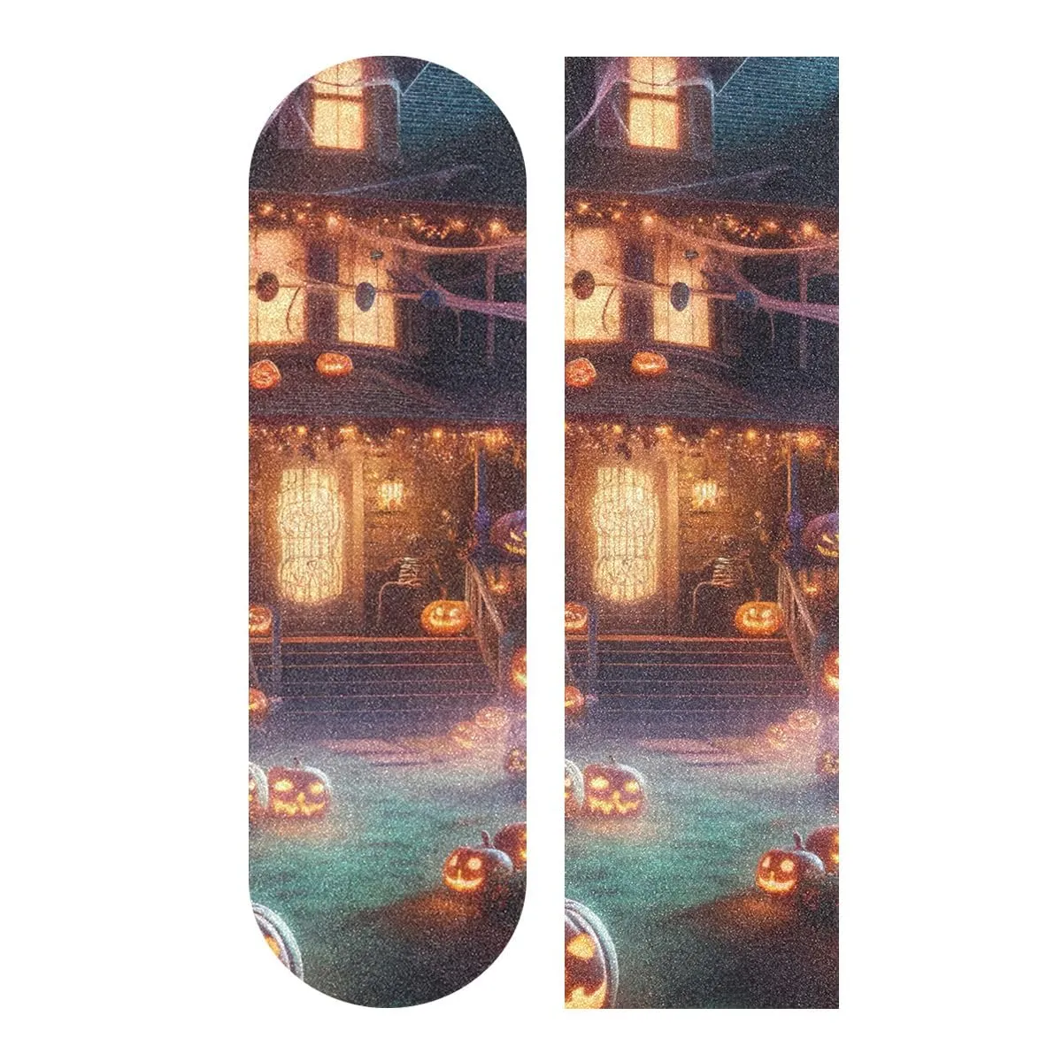 ODAWA House with Lanterns Skateboard Grip Tape Bubble Free Waterproof Scooter Grip Tape Longboard Skateboard Grip Tape Sheet 9.1 x 33.1 Inch