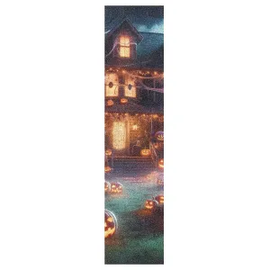 ODAWA House with Lanterns Skateboard Grip Tape Bubble Free Waterproof Scooter Grip Tape Longboard Skateboard Grip Tape Sheet 9.1 x 33.1 Inch