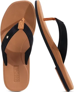 ONCAI Womens Cushion Flip Flops Women's Soft Comfortable Flip Flop Fashion Summer Beach Cute Lightweight Sandals for Woman Size 6-11