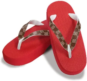 [One Step] [Hajime] Geta Geta Clogs, Soft and Water Resistant, Made of Sponge 7.9 inches (20 cm), Red/Checkered Shark Komon x Tea, Checkered Shark Crest x Brown (20), Strawberry Shark x Brown, 20.0 cm