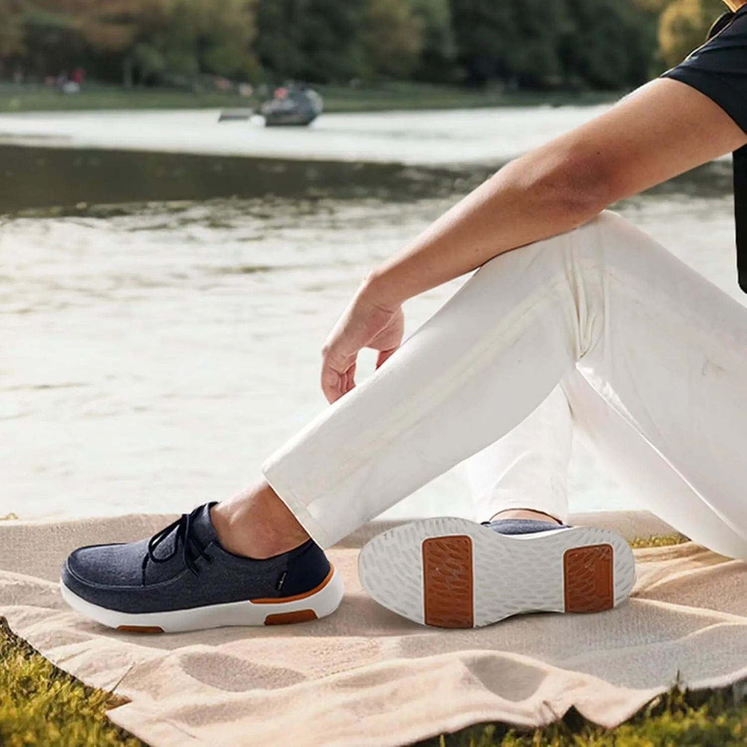 OrthoComfoot Men's Orthopedic Slip-On Loafers Walking Shoes: Comfortable Arch Support Shoes for Plantar Fasciitis Relief, Flat Feet Casual Work Orthotic Loafers for Foot and Heel Pain