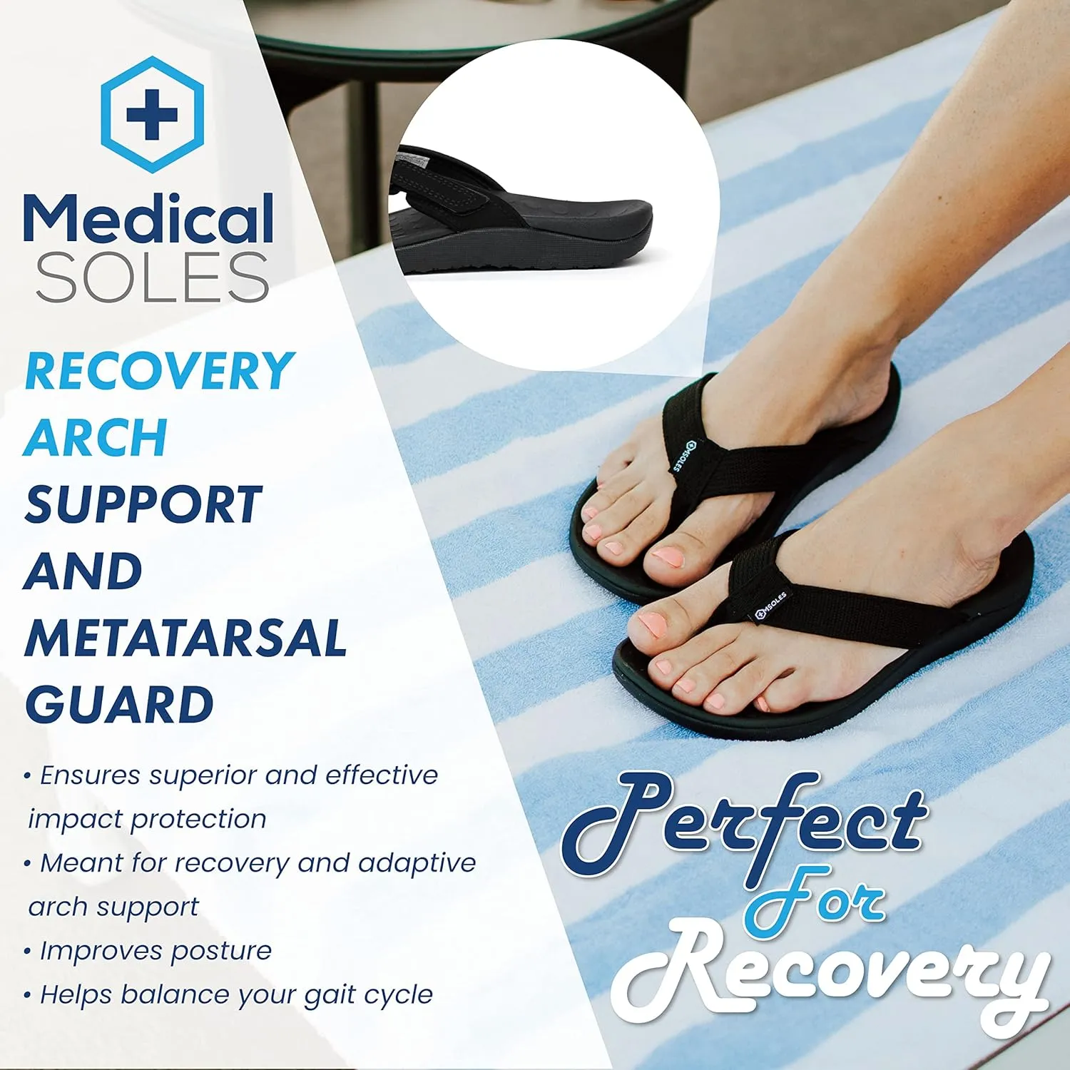 Orthotic Women's Sandals, Plantar Fasciitis Walking Sandals with Arch Support for Women