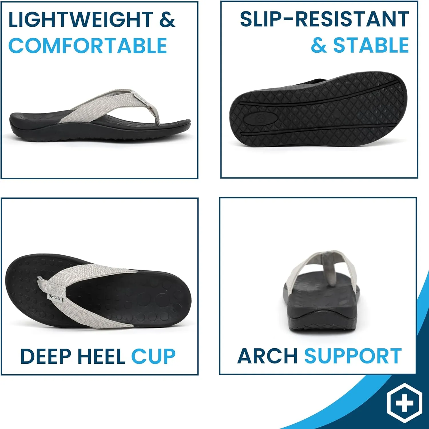 Orthotic Women's Sandals, Plantar Fasciitis Walking Sandals with Arch Support for Women