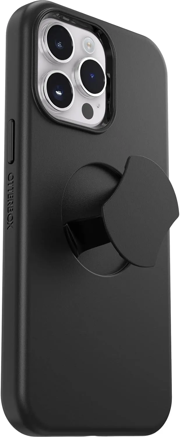OtterBox iPhone 14 Pro Max OtterGrip Symmetry Series Case - Black, Built-in Grip, Sleek case, Snaps to MagSafe, Raised Edges Protect Camera & Screen