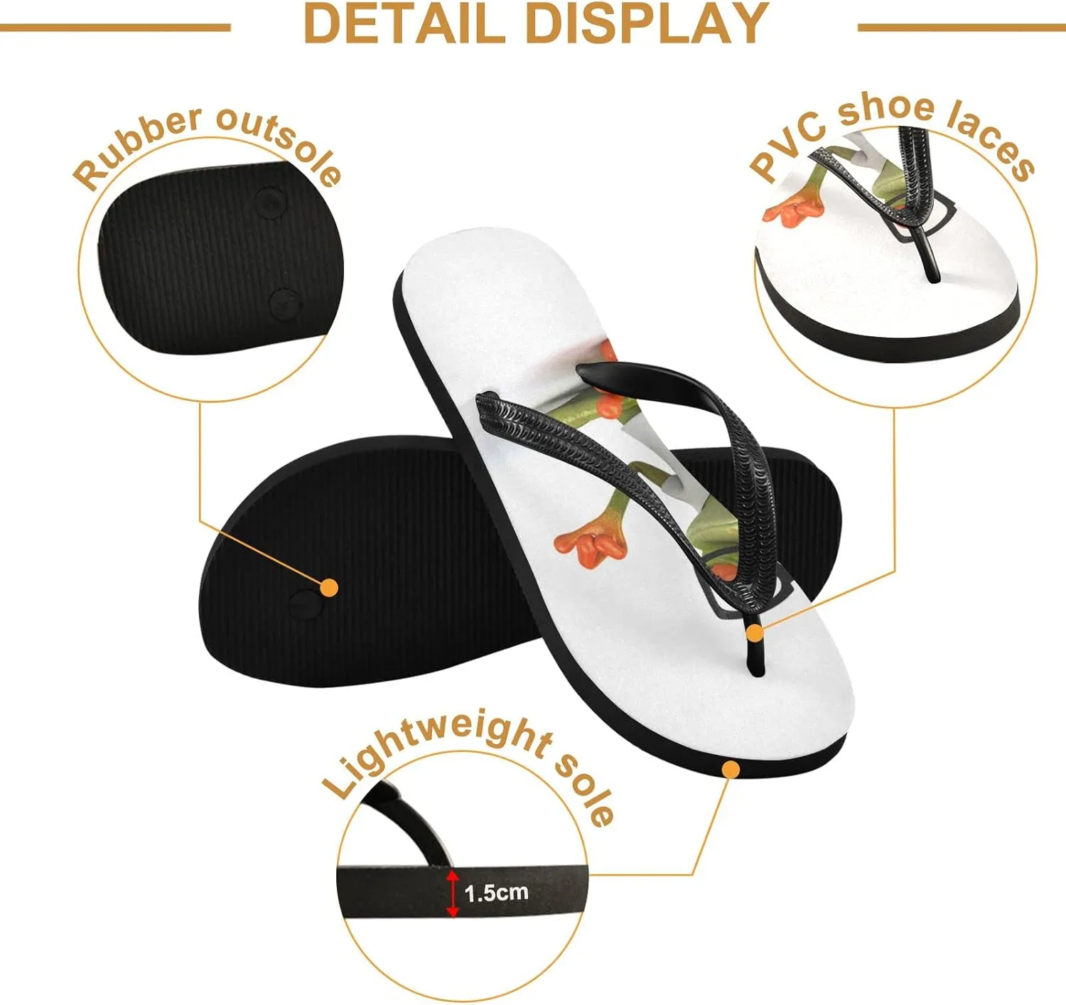 Oyihfvs Flip Flops Flip Sandal Home Slippers Hotel Spa Bedroom for Men Women XS-XXL