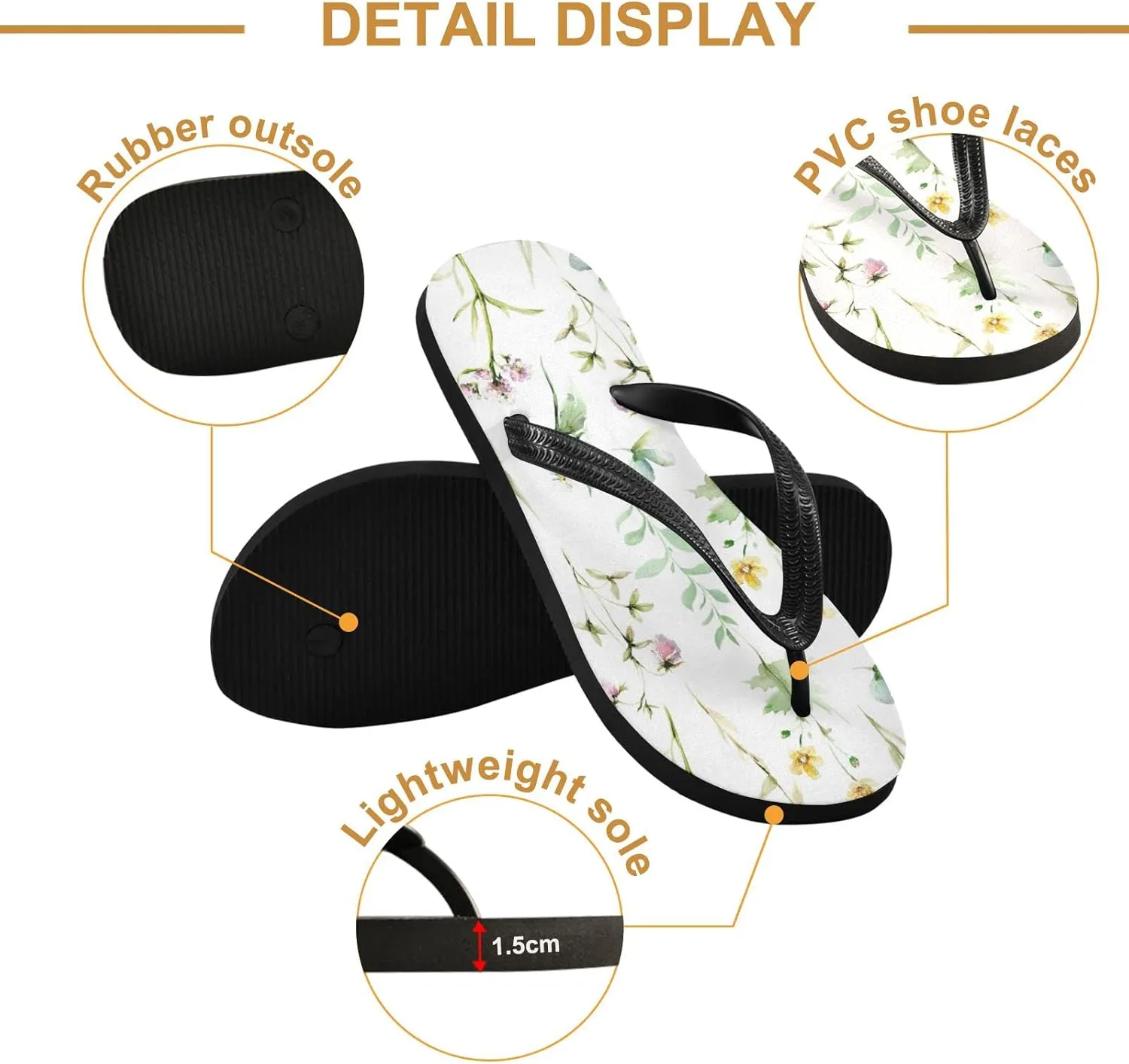 Oyihfvs Flip Flops Flip Sandal Home Slippers Hotel Spa Bedroom for Men Women XS-XXL
