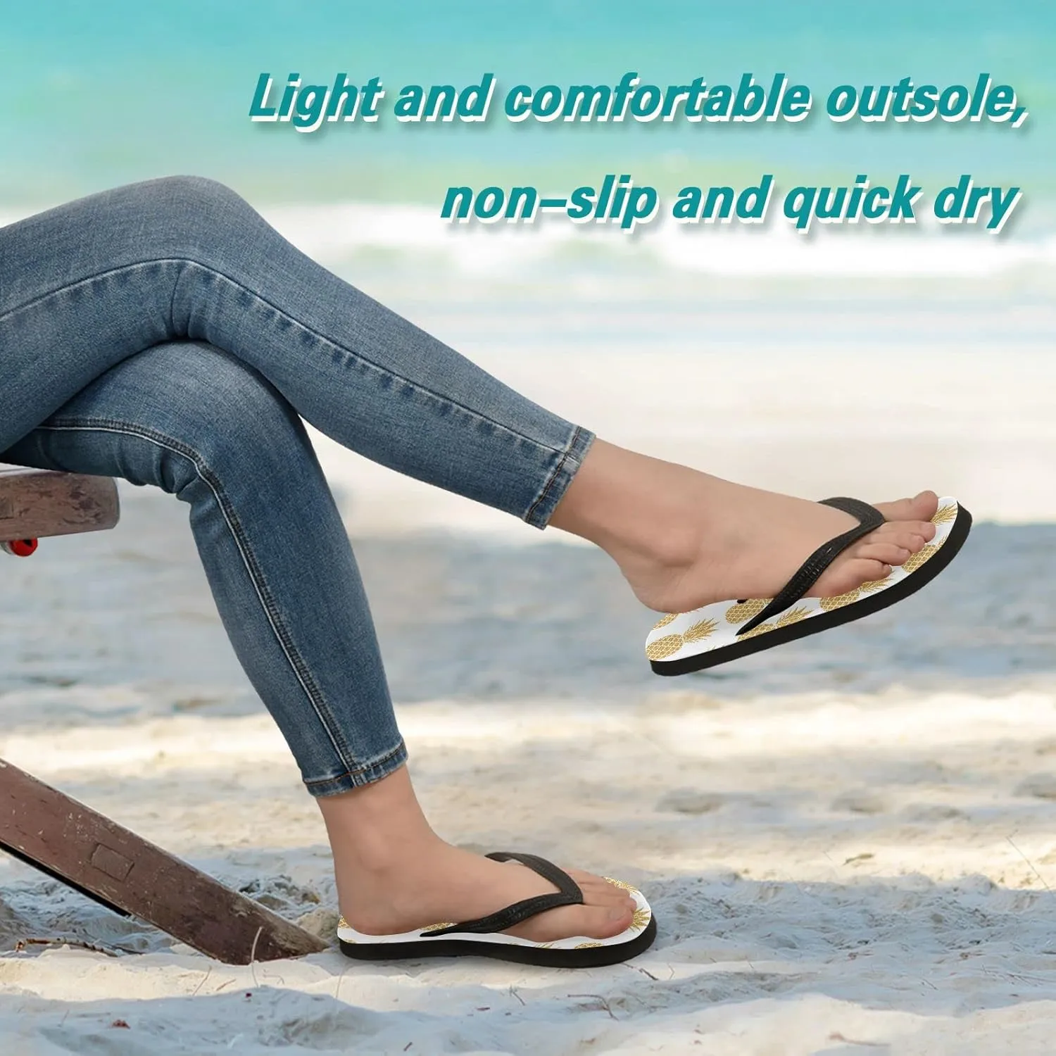 Oyihfvs Flip Flops Flip Sandal Home Slippers Hotel Spa Bedroom for Men Women XS-XXL