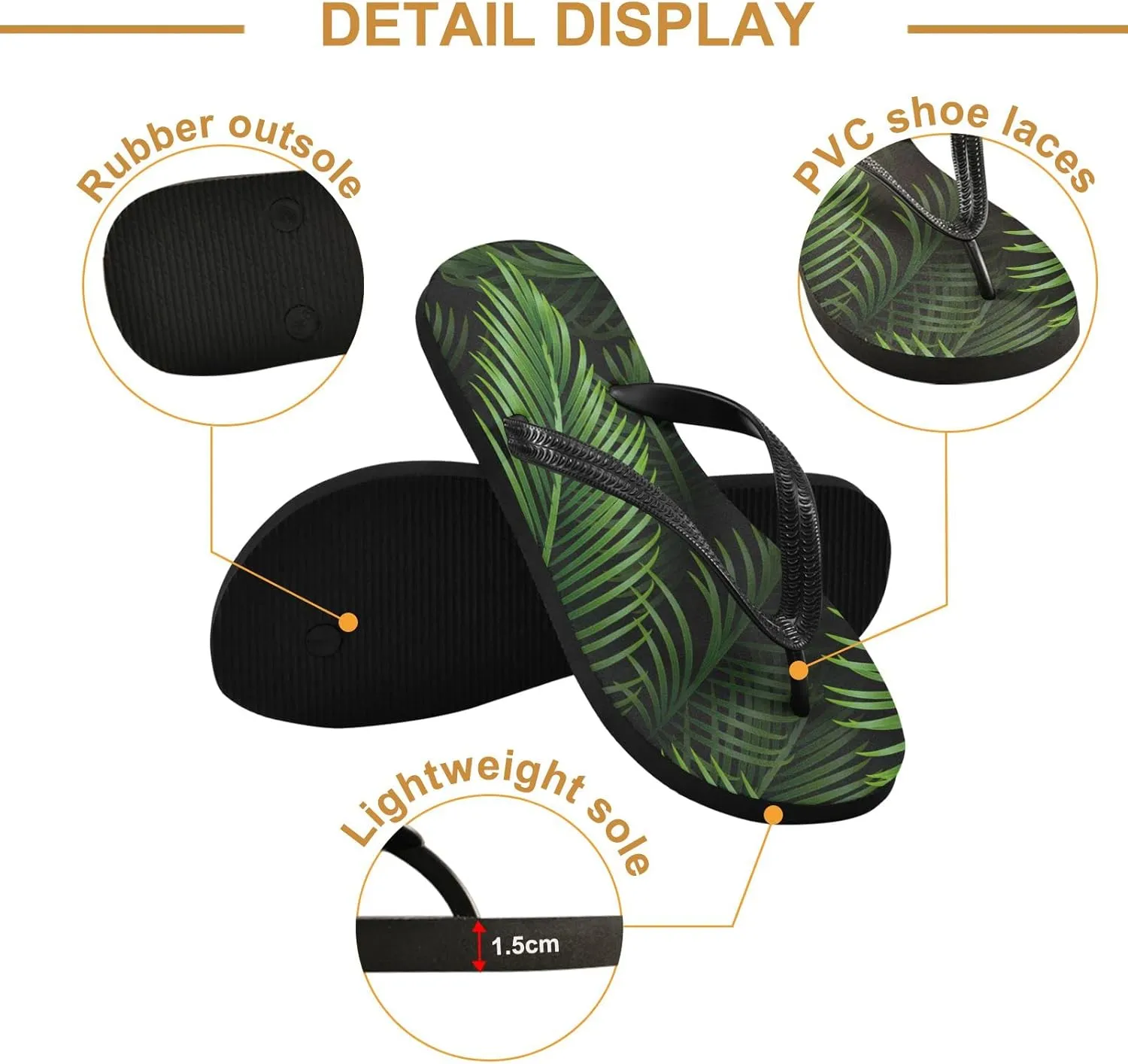 Oyihfvs Flip Flops Flip Sandal Home Slippers Hotel Spa Bedroom for Men Women XS-XXL