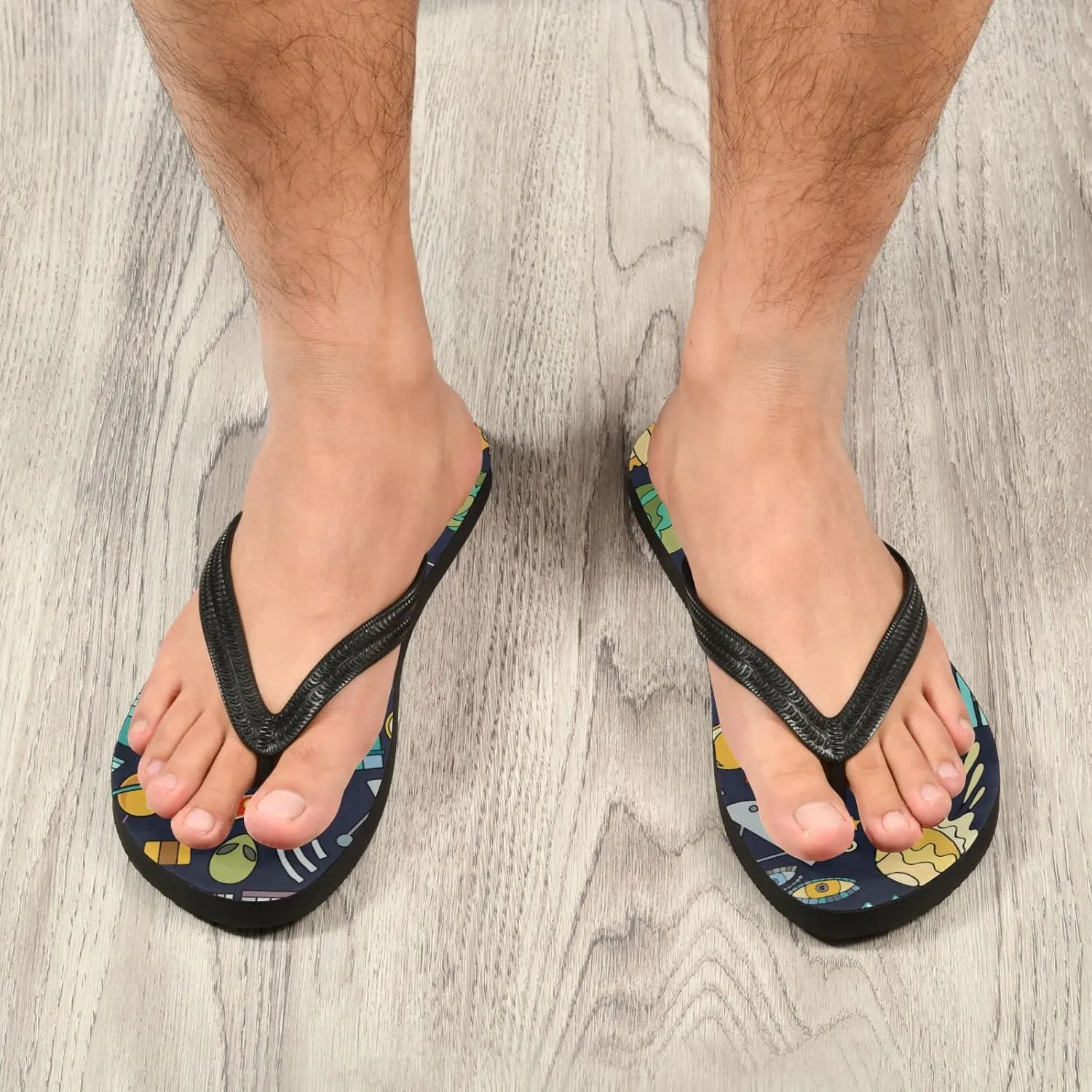 Oyihfvs Flip Flops Flip Sandal Home Slippers Hotel Spa Bedroom for Men Women XS-XXL