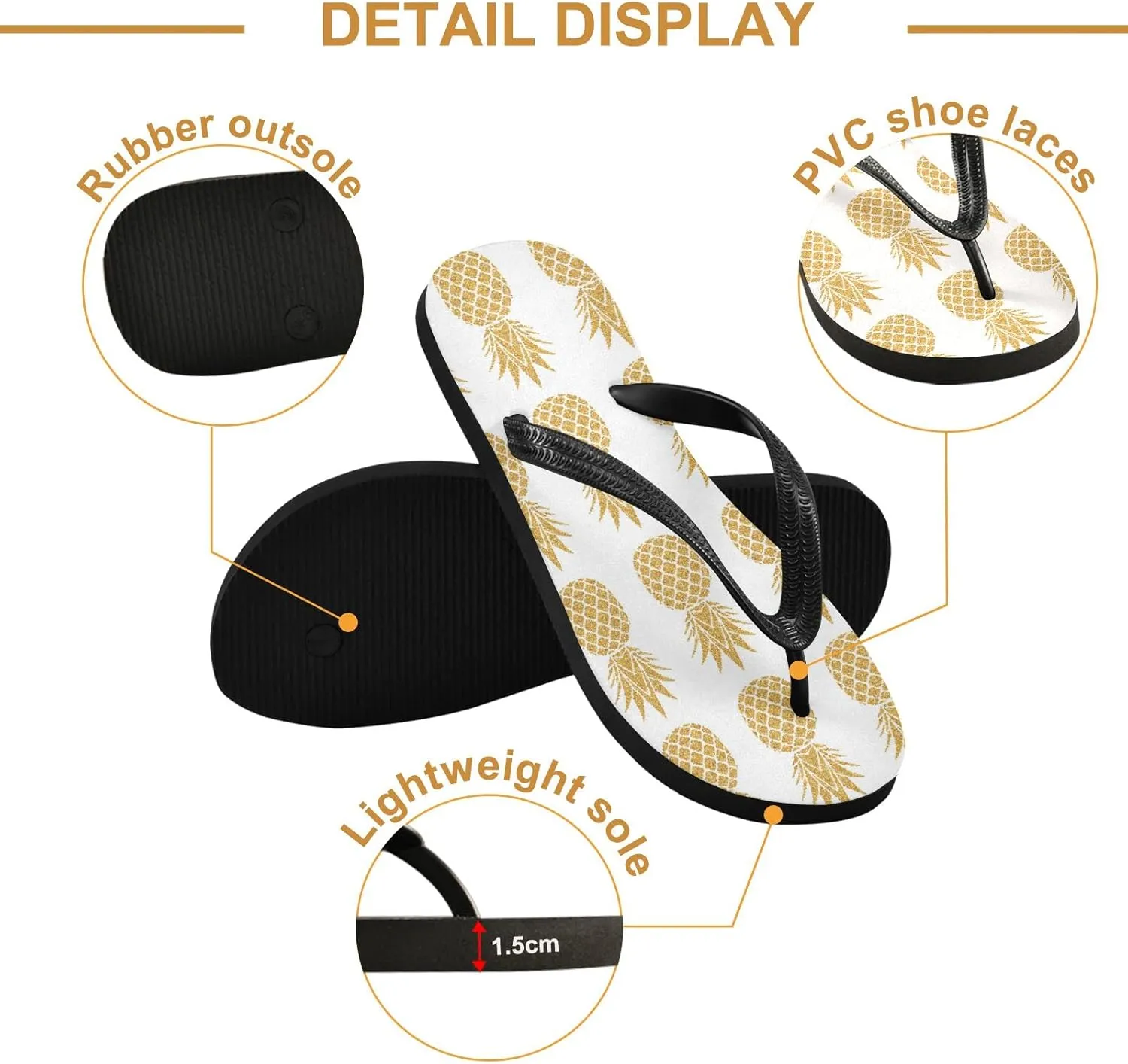 Oyihfvs Flip Flops Flip Sandal Home Slippers Hotel Spa Bedroom for Men Women XS-XXL