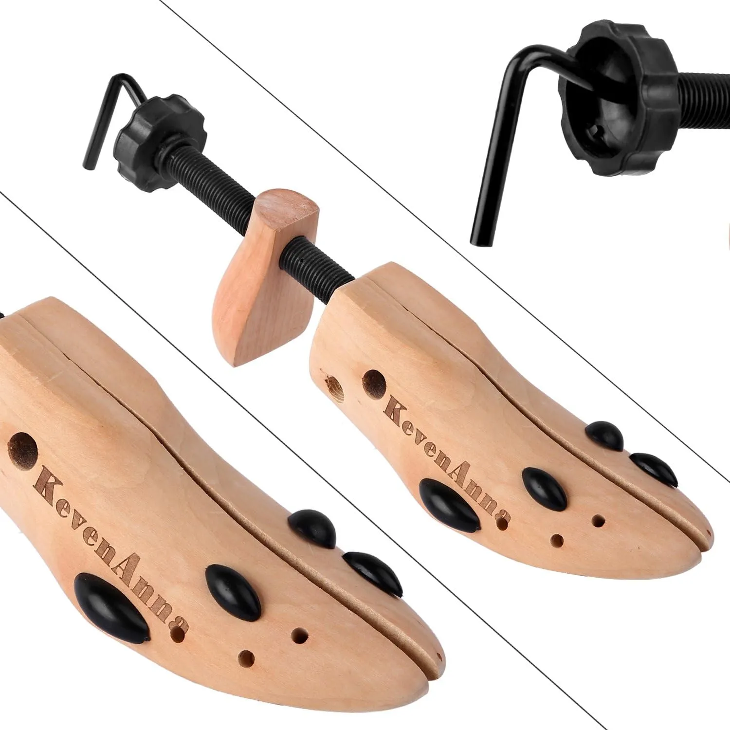Pair of Premium Professional 4-way Shoe Trees, Shoe Stretcher for Men or Women