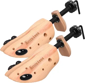 Pair of Premium Professional 4-way Shoe Trees, Shoe Stretcher for Men or Women
