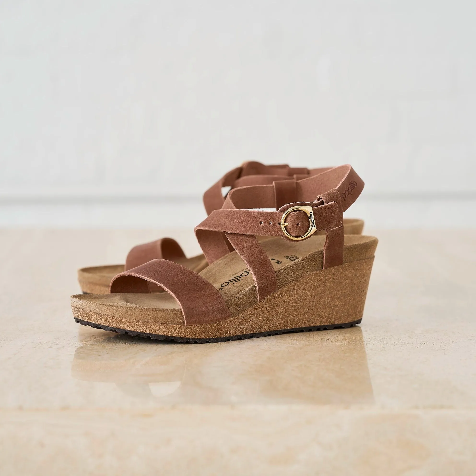 Papillio Sibyl cognac oiled leather by Birkenstock