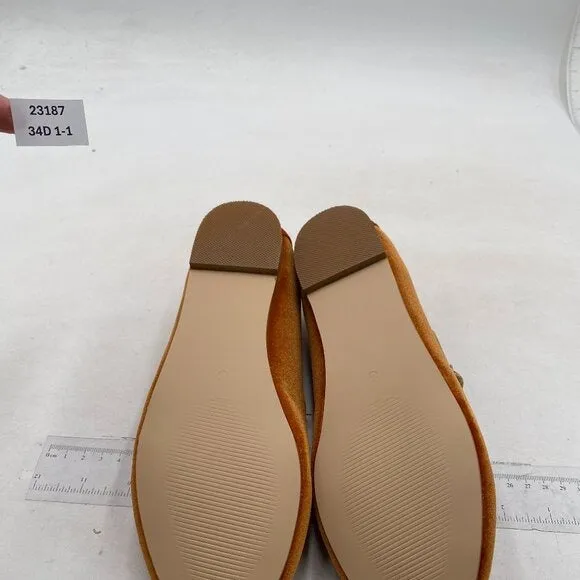 Pazzion Women's Closed Round Toe Mary Janes Comfortable Strap Buckled Goldenrod