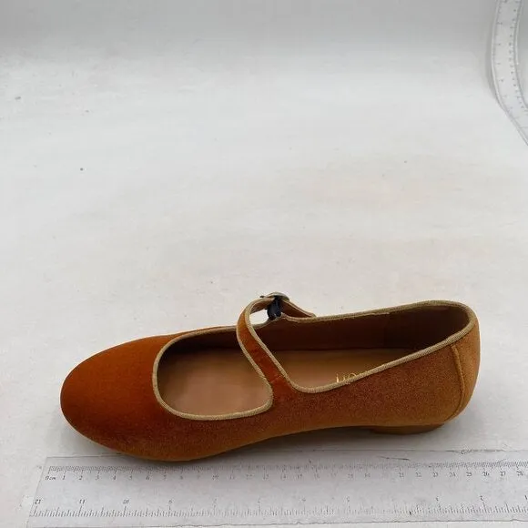 Pazzion Women's Closed Round Toe Mary Janes Comfortable Strap Buckled Goldenrod