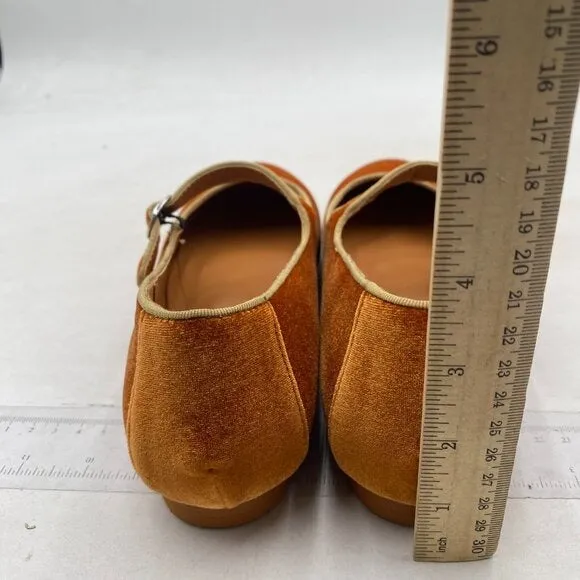 Pazzion Women's Closed Round Toe Mary Janes Comfortable Strap Buckled Goldenrod