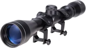 Pinty Rifle Scope 3-9x40 Duplex Crosshair R4 Reticle with 20mm Free Mounts