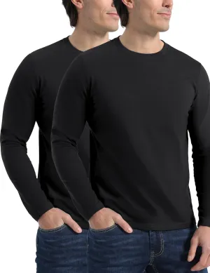 Pioneer Camp Mens T Shirts Cotton Casual Crew Neck Short/Long Sleeve Basic Heavyweight Soft Plain Tees Classic Fit Tshirts