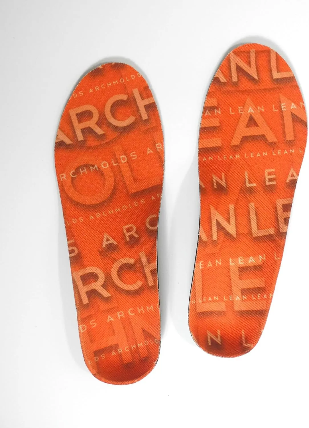 Powerstep Archmolds Lean Orthotic Insoles, Heat Moldable Shoe Inserts for Slim Cushioning and Full Support, Orange