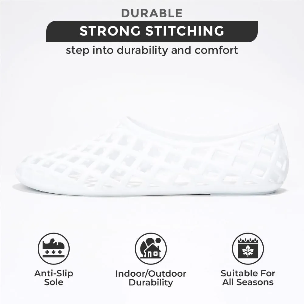 Project Cloud Jelly Shoes for Women - Lightweight & Water-Resistant Women's Flats Sandals - Non Slip Womens Shoes - Perfect Summer Jelly Flats for Women 2025 (Jellz)