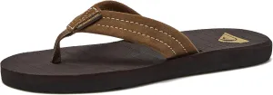 Quiksilver Boy's Carver Suede Fixed Strap Kids Flip Flop Youth Sandal