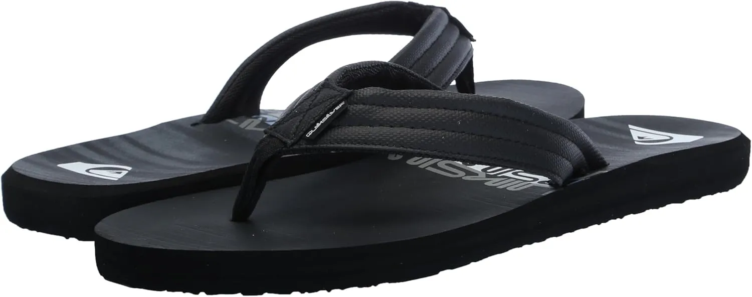 Quiksilver Men's Carver Print 3 Point Flip Flop Athletic Sandal