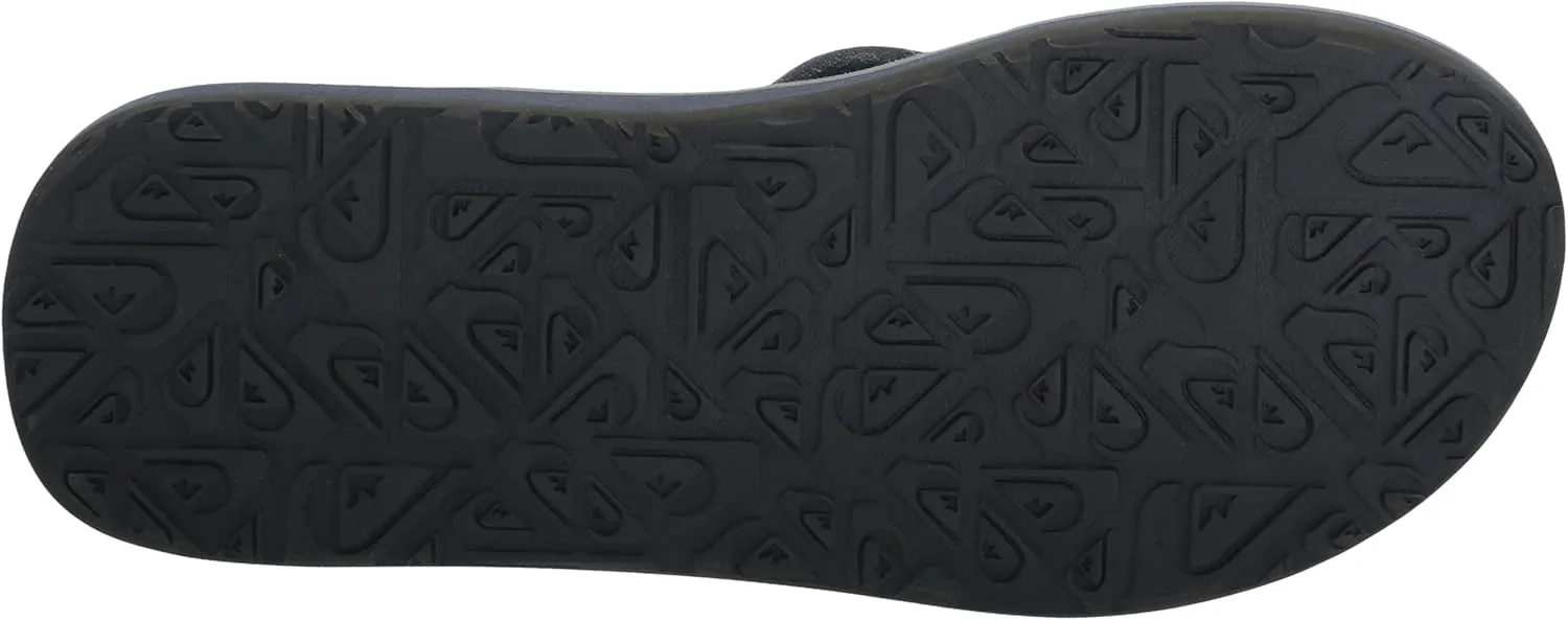 Quiksilver Men's Carver Suede Core 3 Point Flip Flop Athletic Sandal
