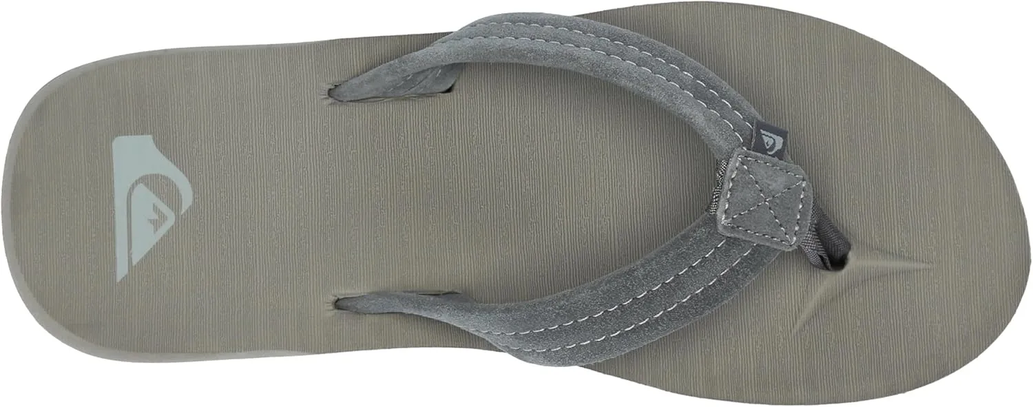 Quiksilver Men's Carver Suede Core 3 Point Flip Flop Athletic Sandal