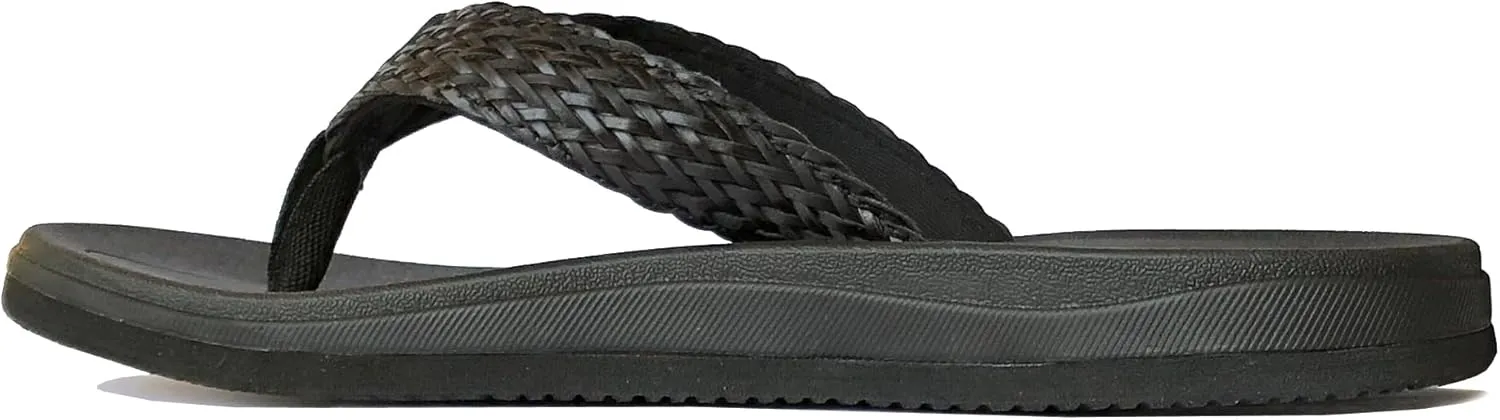 REDVOLUTION Women's Rhinestone Sandals Soft Platform Footbed Midsole Fashion Flip Flop