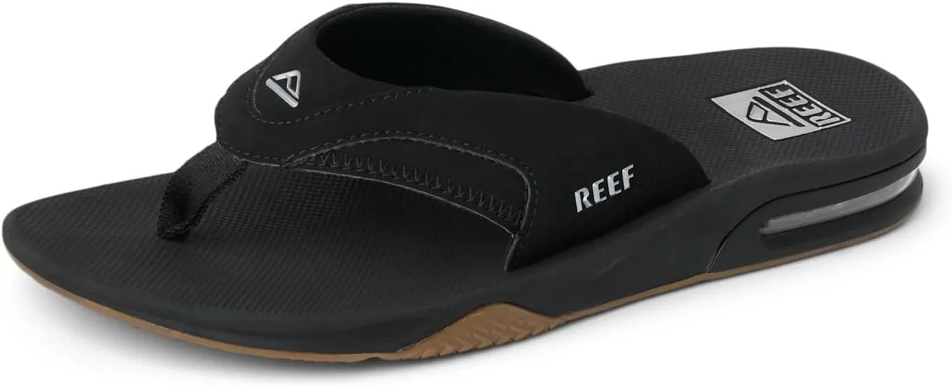 REEF Fanning Men's Bottle Opener Flip Flop, Arch Support, Durable Outsole, Water Friendly