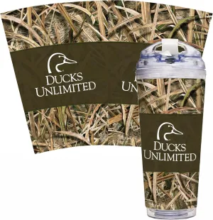 Rico Industries Wildlife 24oz Acrylic Tumbler with Hinged Lid, Officially Licensed Double Wall Tumbler with Straw