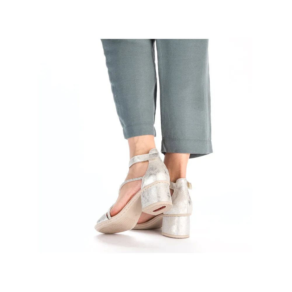 Rieker Strappy Sandal Silver