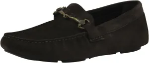 ROBERTO CAVALLI Men's Fashion Ebony Brown Suede Loafers Shoes Sz: 7 European-40