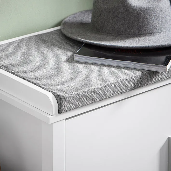 Rootz Shoe Storage Bench - Shoe Rack - Organizer - Comfortable Cushion - 110x45x40cm