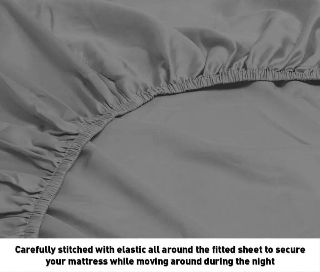 Royal Bliss Split Top King Sheets Sets for Adjustable Bed | Ultra-Soft 36inch Flex Top King Sheets for Sleep Number Bed -Double Brushed, Deep Pockets, Easy Fit -4PCS Set- Fade Resistant(Tan-34TSK)