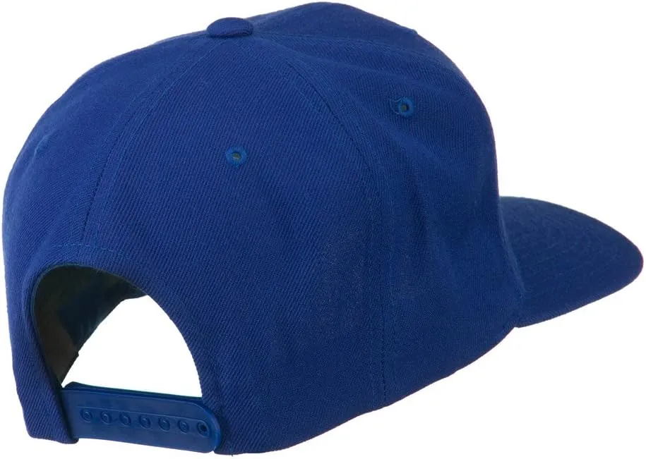 Script Diamond Embroidered Flat Bill Cap