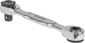 Sealey Premier Micro Ratchet Bit Driver & Wrench 1/4" Sq & 1/4" Hex Drive - AK6972