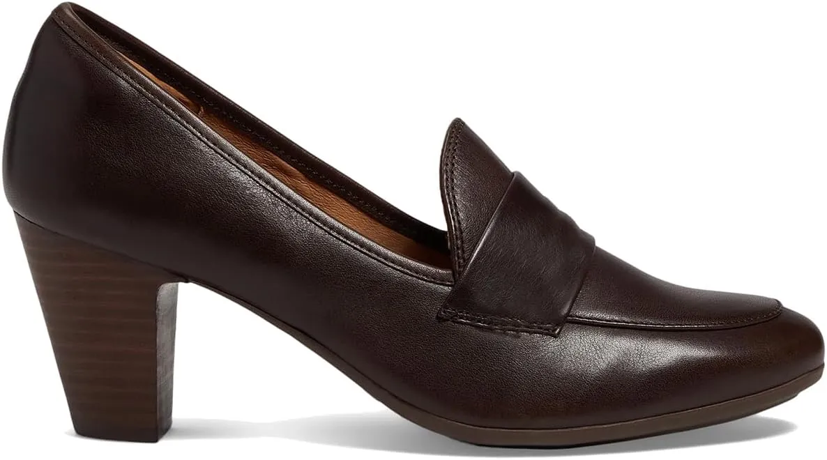 SHODENSE Women Chunky Kitten Heel Pumps Shoes Round Closed Toe Slip On Suede Penny Loafers Mid Block Heels Dress Loafer Matte Almond Toe Comfort Oxford Shoes Office Work Classic Elegant 4-11 M US
