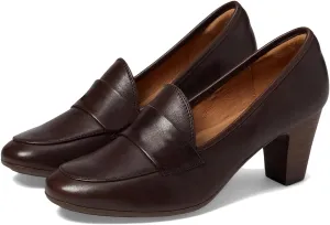 SHODENSE Women Chunky Kitten Heel Pumps Shoes Round Closed Toe Slip On Suede Penny Loafers Mid Block Heels Dress Loafer Matte Almond Toe Comfort Oxford Shoes Office Work Classic Elegant 4-11 M US