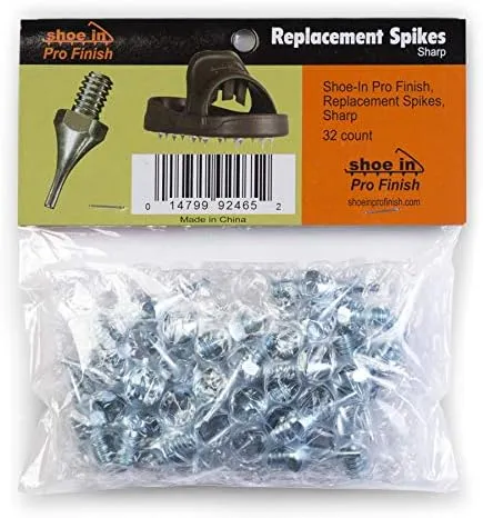 Shoe-in Pro Finish Spiked Shoes - Sharp Spikes (Replacement Spikes)