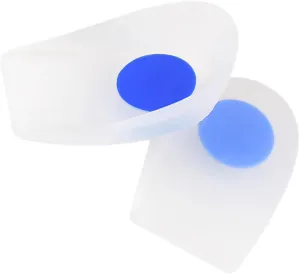 Shoe Inserts Height Increase Silicone Heel Pads for Men Women Heel Cup Ergonomic Design Comfortable Walk