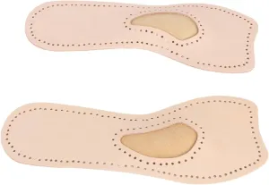 Shoe Insoles for Women High-Heel Inserts Foot Pads Anti-Slip Sweat Absorbent Comfortable Massage Cowhide Leather Size s