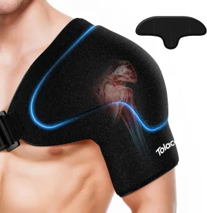 Shoulder Ice Pack Wrap with Triple Coldfocus Expert Gel for Long-Lasting Rotator Cuff Cold Therapy, Shoulder ice Brace Rotator Cuff Cold Therapy for for Pain Relief, Post Recovery (Universal)